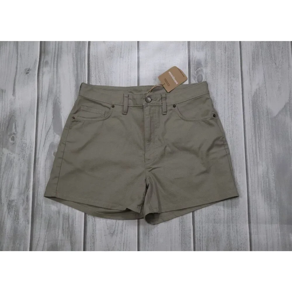 NEW Patagonia Classic Shorts Women’s Sz 8 Green Chino Lightweight Canvas